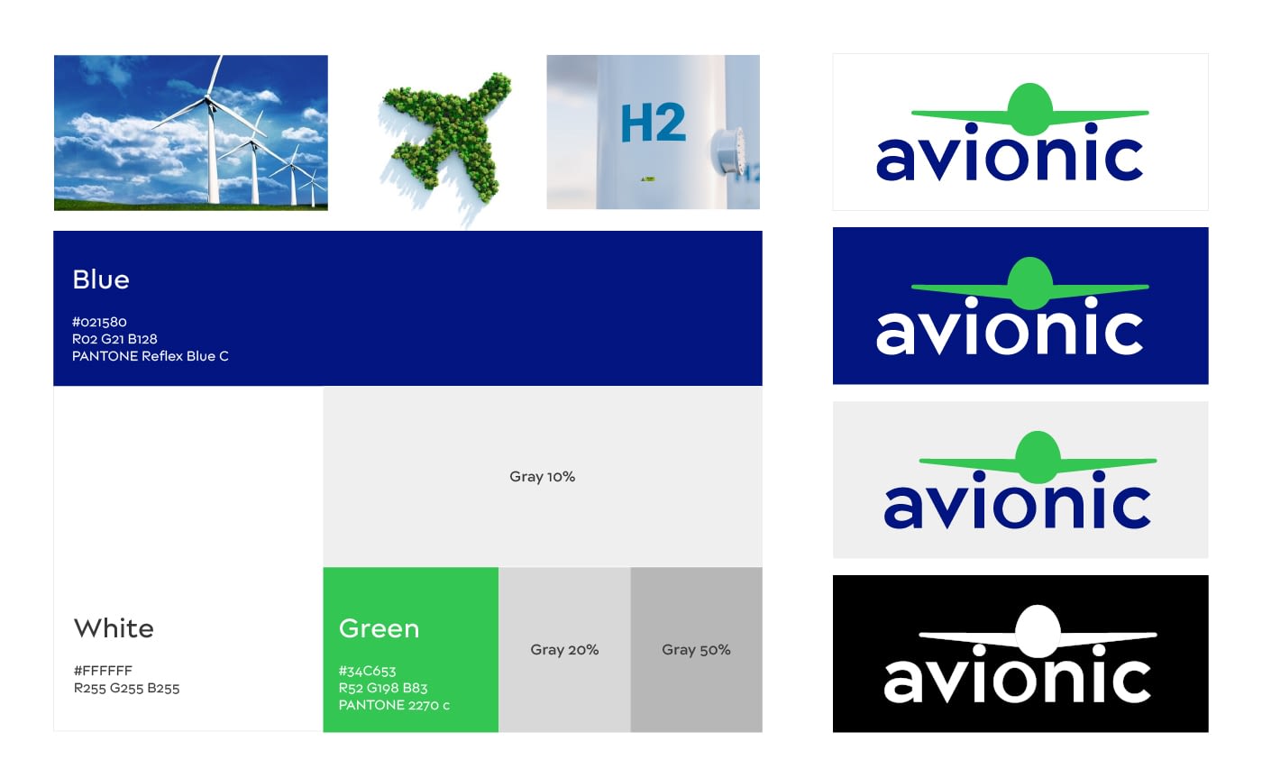 Avionic Aerospace | Brand Development 8 08 Color palette