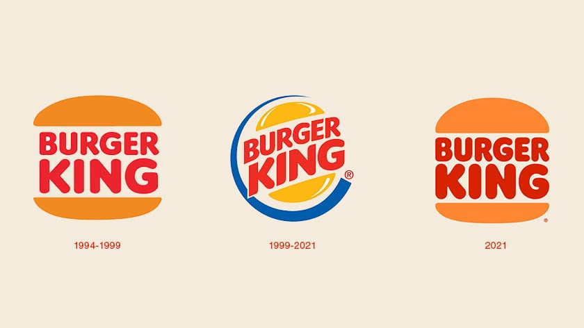 Burger King Rebranding: 4 Things to look out as a designer 2 burger king logo comparison between old and new