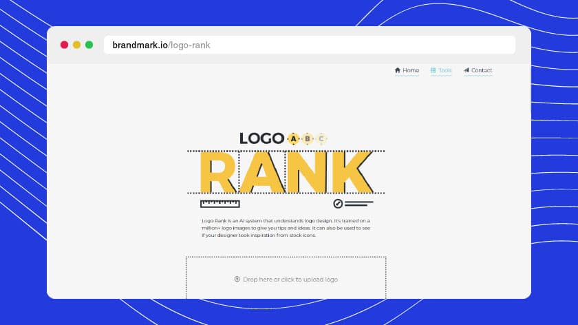 Homepage of Logo Rank Website